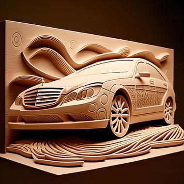 3D model Mercedes Benz W221 (STL)